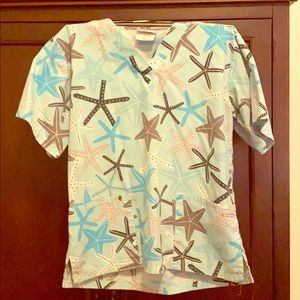 UA Scrubs star fish Top